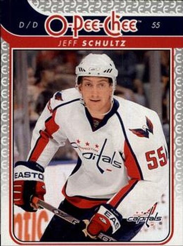 #615 Jeff Schultz - Washington Capitals - 2009-10 O-Pee-Chee Hockey