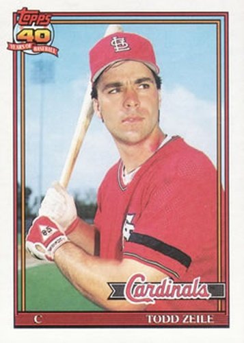 #616 Todd Zeile - St. Louis Cardinals - 1991 Topps Baseball