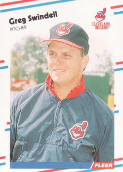 #617 Greg Swindell - Cleveland Indians - 1988 Fleer Baseball