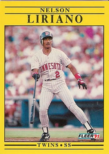 #617 Nelson Liriano - Minnesota Twins - 1991 Fleer Baseball