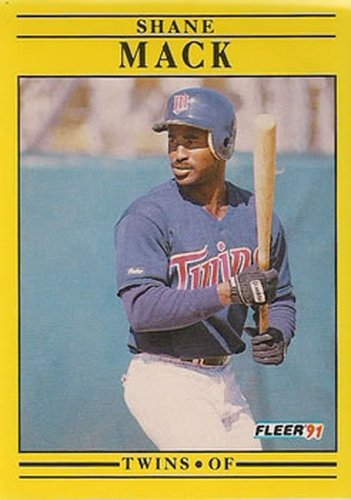 #618 Shane Mack - Minnesota Twins - 1991 Fleer Baseball