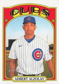 #618 Adbert Alzolay - Chicago Cubs - 2021 Topps Heritage Baseball