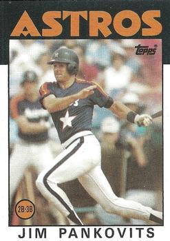 #618 Jim Pankovits - Houston Astros - 1986 Topps Baseball