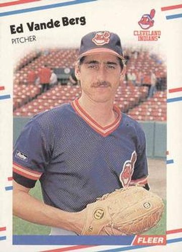 #619 Ed Vande Berg - Cleveland Indians - 1988 Fleer Baseball