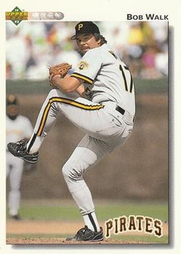 #619 Bob Walk - Pittsburgh Pirates - 1992 Upper Deck Baseball