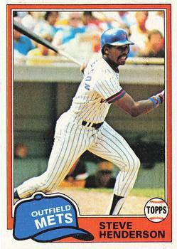 #619 Steve Henderson - New York Mets - 1981 Topps Baseball