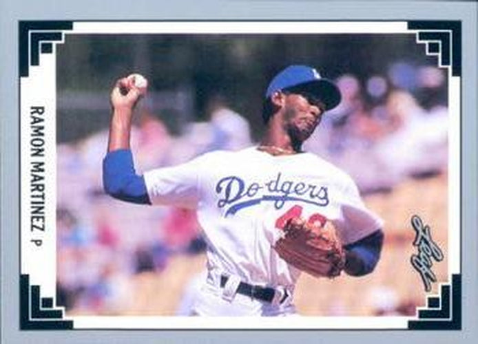 #61 Ramon Martinez - Los Angeles Dodgers - 1991 Leaf Baseball
