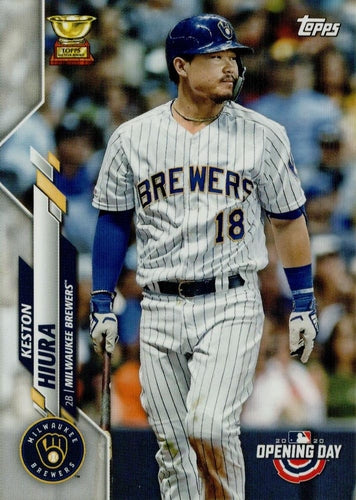 #61 Keston Hiura - Milwaukee Brewers - 2020 Topps Opening Day Baseball