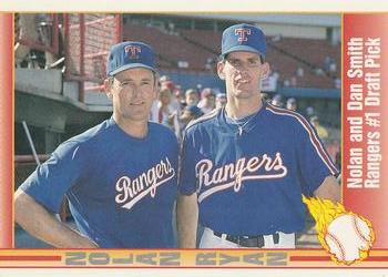 #61 Nolan and Dan Smith Rangers #1 Draft Pick - Texas Rangers - 1991 Pacific Nolan Ryan Texas Express I Baseball