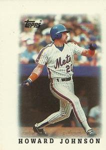 #61 Howard Johnson - New York Mets - 1988 Topps Major League Leaders Minis Baseball