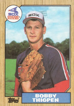 #61 Bobby Thigpen - Chicago White Sox - 1987 Topps Baseball
