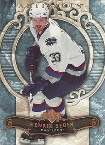 #61 Henrik Sedin - Vancouver Canucks - 2007-08 Upper Deck Artifacts Hockey