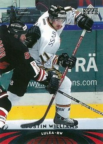#61 Justin Williams - Lulea - 2004-05 UD All-World Edition Hockey