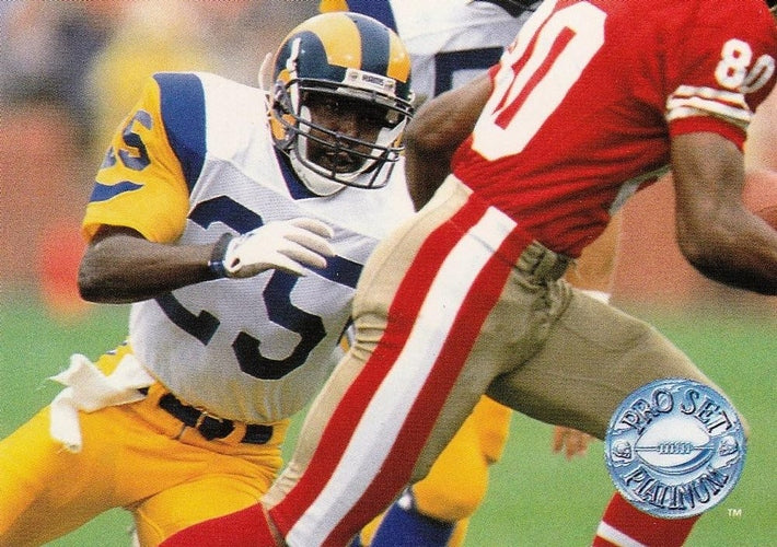 #61 Jerry Gray - Los Angeles Rams - 1991 Pro Set Platinum Football