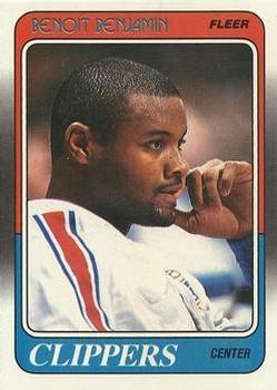 #61 Benoit Benjamin - Los Angeles Clippers - 1988-89 Fleer Basketball