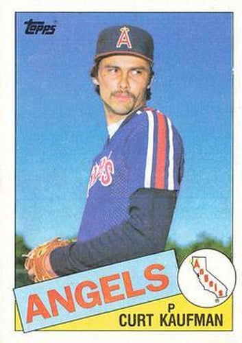#61 Curt Kaufman - California Angels - 1985 Topps Baseball