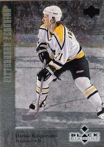 #61 Darius Kasparaitis - Pittsburgh Penguins - 1996-97 Upper Deck Black Diamond Hockey