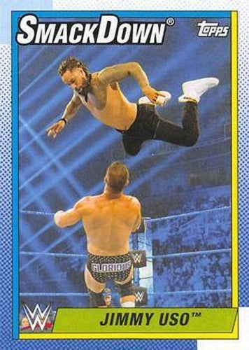 #61 Jimmy Uso - 2021 Topps Heritage WWE Wrestling
