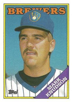 #61 Mark Knudson - Milwaukee Brewers - 1988 Topps Baseball