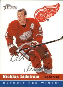 #61 Nicklas Lidstrom - Detroit Red Wings - 2000-01 Topps Heritage Hockey