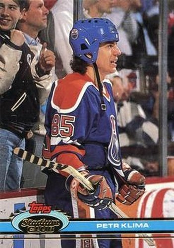 #61 Petr Klima - Edmonton Oilers - 1991-92 Stadium Club Hockey