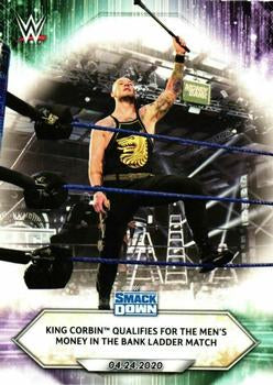 #61 King Corbin Qualifies for the Men's Money in the Bank Ladder Match - 2021 Topps WWE Wrestling