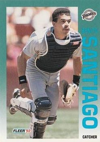 #620 Benito Santiago - San Diego Padres - 1992 Fleer Baseball