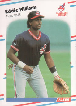 #620 Eddie Williams - Cleveland Indians - 1988 Fleer Baseball
