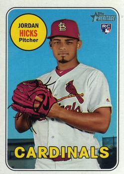 #620 Jordan Hicks - St. Louis Cardinals - 2018 Topps Heritage Baseball
