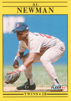 #621 Al Newman - Minnesota Twins - 1991 Fleer Baseball