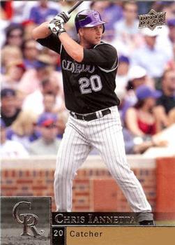 #621 Chris Iannetta - Colorado Rockies - 2009 Upper Deck Baseball