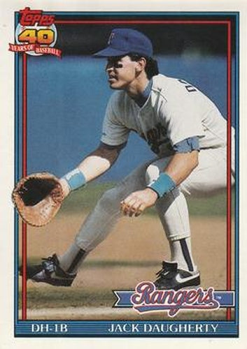 #622 Jack Daugherty - Texas Rangers - 1991 O-Pee-Chee Baseball