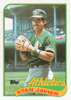 #622 Stan Javier - Oakland Athletics - 1989 Topps Baseball