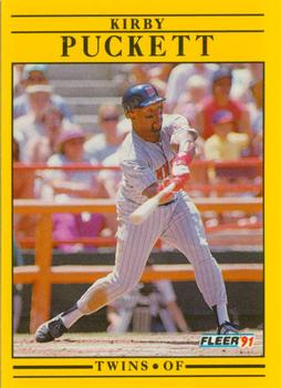 #623 Kirby Puckett - Minnesota Twins - 1991 Fleer Baseball