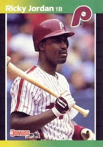 #624 Ricky Jordan - Philadelphia Phillies - 1989 Donruss Baseball