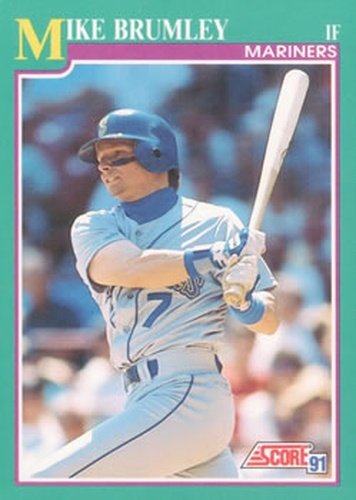 #624 Mike Brumley - Seattle Mariners - 1991 Score Baseball