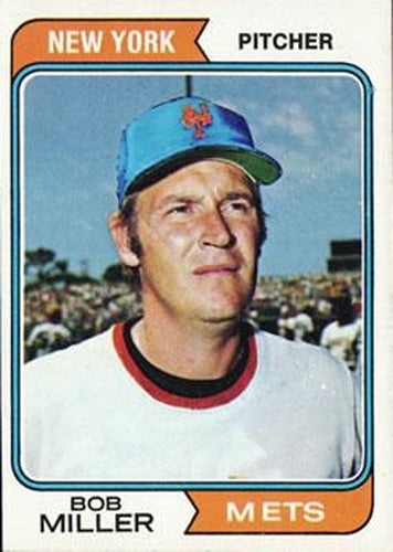 #624 Bob Miller - New York Mets - 1974 Topps Baseball