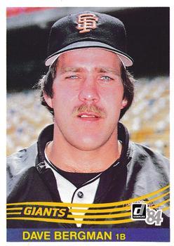 #624 Dave Bergman - San Francisco Giants - 1984 Donruss Baseball