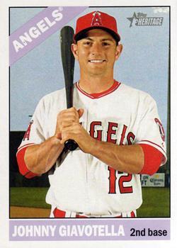 #624 Johnny Giavotella - Los Angeles Angels - 2015 Topps Heritage Baseball