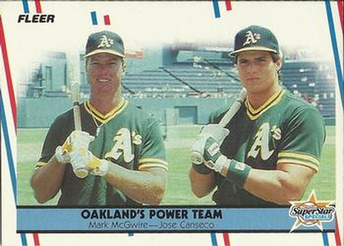 #624 Mark McGwire / Jose Canseco - Oakland Athletics - 1988 Fleer Baseball