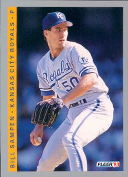 #624 Bill Sampen - Kansas City Royals - 1993 Fleer Baseball
