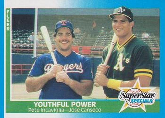 #625 Pete Incaviglia / Jose Canseco - Texas Rangers / Oakland Athletics - 1987 Fleer Baseball