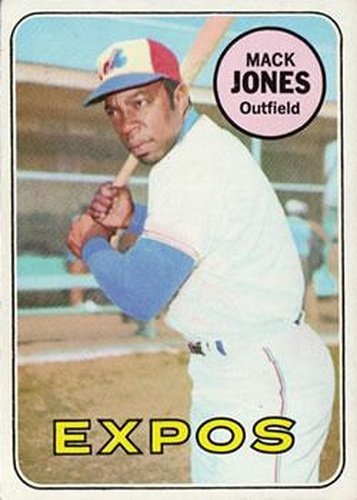 #625 Mack Jones - Montreal Expos - 1969 Topps Baseball