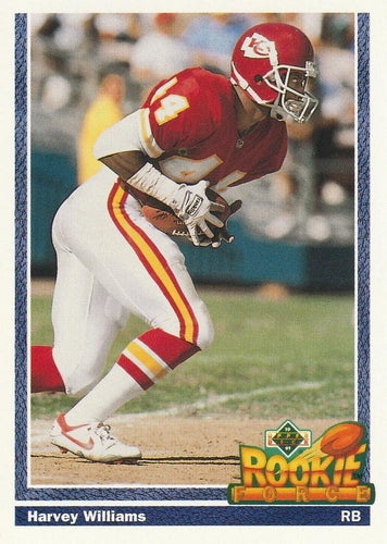 #625 Harvey Williams - Kansas City Chiefs - 1991 Upper Deck Football