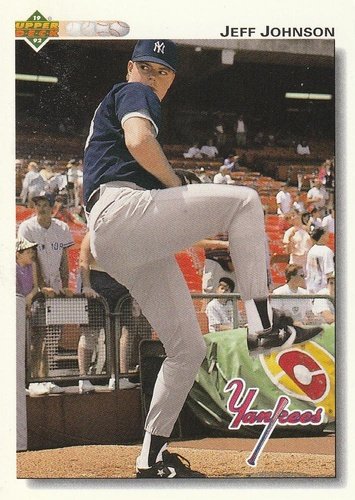 #626 Jeff Johnson - New York Yankees - 1992 Upper Deck Baseball