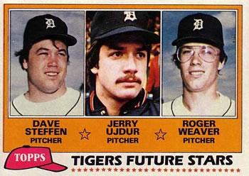 #626 Tigers Future Stars Dave Steffen / Jerry Ujdur / Roger Weaver - Detroit Tigers - 1981 Topps Baseball