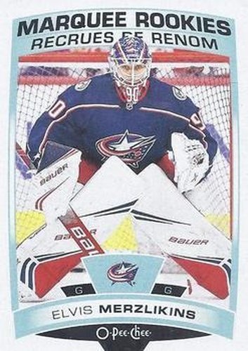 #626 Elvis Merzlikins - Columbus Blue Jackets - 2019-20 O-Pee-Chee Update Hockey