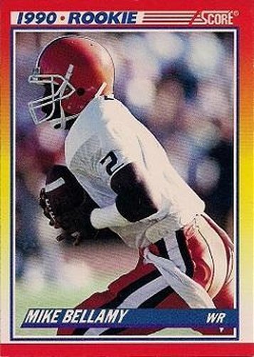 #626 Mike Bellamy - Illinois Fighting Illini / Philadelphia Eagles - 1990 Score Football