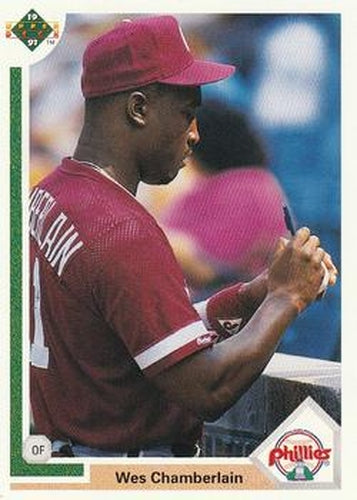 #626 Wes Chamberlain - Philadelphia Phillies - 1991 Upper Deck Baseball