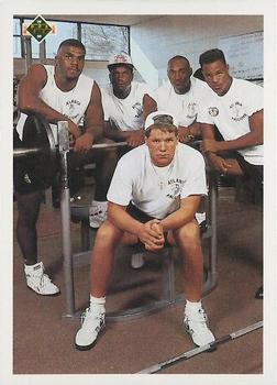 #627 Brett Favre / Mike Pritchard / Erric Pegram / Moe Gardner / Bruce Pickens - Atlanta Falcons - 1991 Upper Deck Football